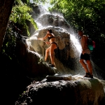 Full Day Sticky Waterfall and Elephant Tour Waterfall Walk + Rafting + Lunch in Treehouse 