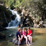 All Day Elephant Forest Expedition, Go Large Waterfall Walk With Elephants in Blue Tao 