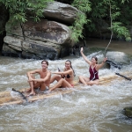 Private Bamboo Rafting Doi Inthanon, 2 Waterfalls walk with elephants, Luxury Treetop Dining 