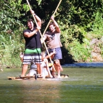 Full Day Sticky Waterfall and Elephant Tour Waterfall Walk + Rafting + Lunch in Treehouse 